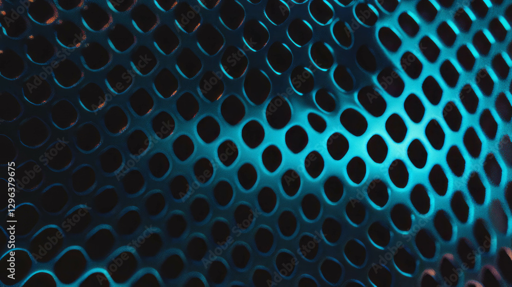 Aufkleber Abstract metal mesh texture with sharp edges for modern design concepts