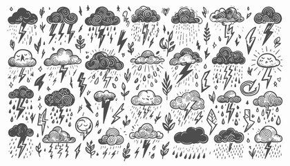 Hand Drawn Lightning Collection 002 [Converted].eps