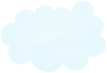 Fluffy soft blue clouds