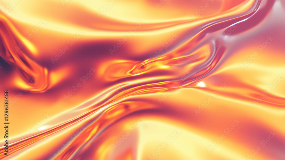 Poster vibrant molten metal texture with flowing patterns for artistic backgrounds