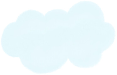 Fluffy soft blue clouds