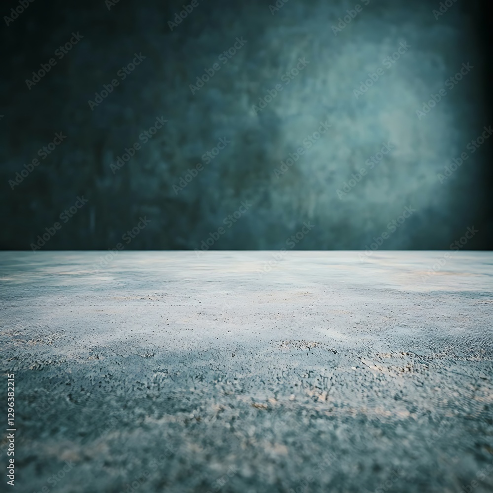 Poster a textured, empty space with a concrete floor and a dark, moody backdrop, creating an atmosphere sui