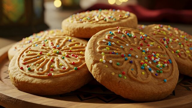 Sweet oriental Arabic Eid Al-Fitr Kahk