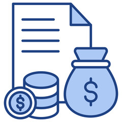 Finance Blue Icon