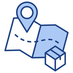 Product Roadmap Blue Icon