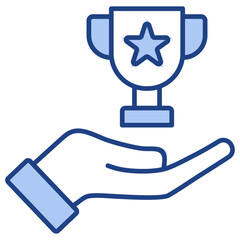 Achievement Blue Icon