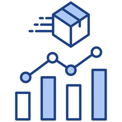 Go To Market Blue Icon