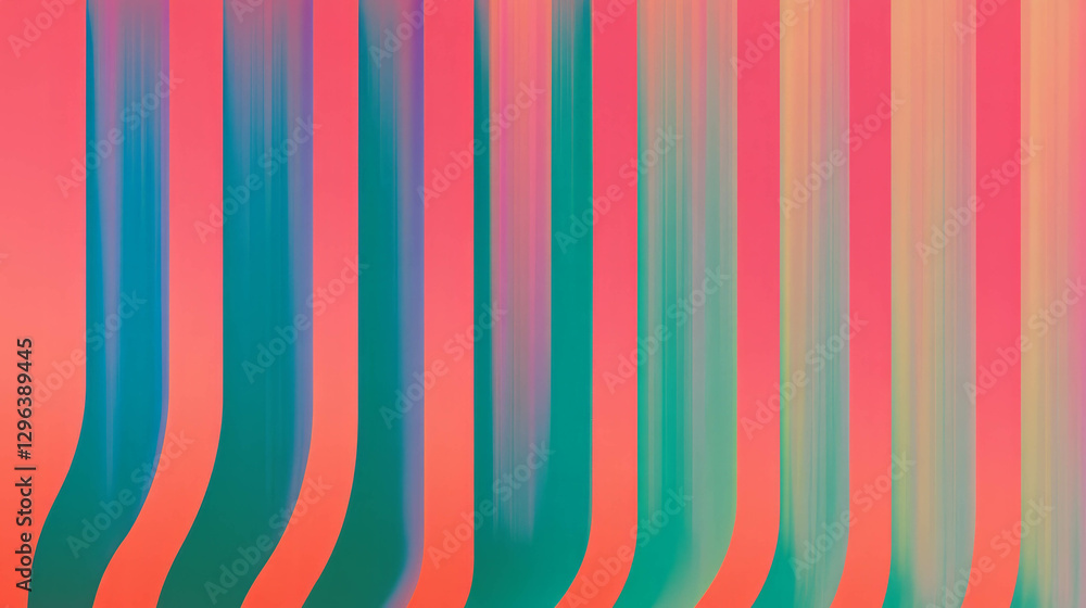 Aufkleber colorful abstract background with parallel lines and varied thickness for modern design