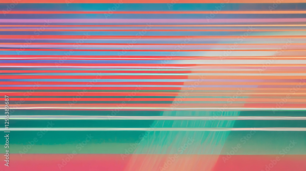 Poster Abstract background with colorful parallel lines for modern design
