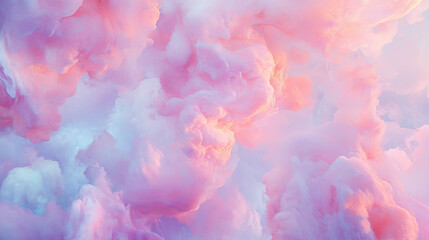 Fototapeta premium Dreamy pastel cloudscape with soft light for serene background design