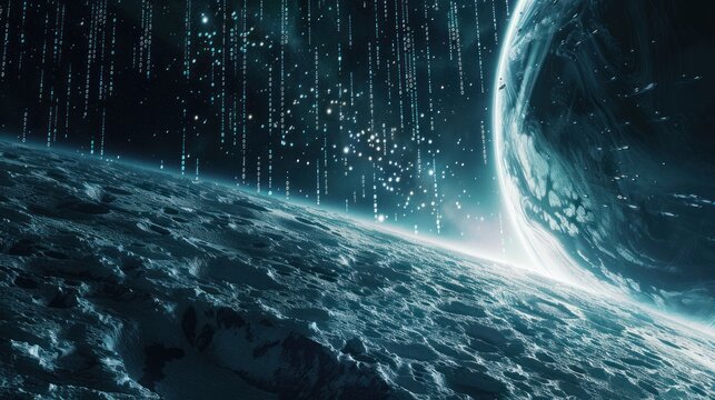 Digital Rain on a Distant Planet