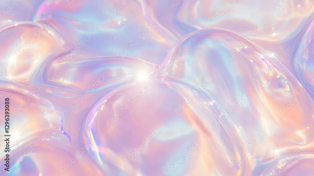 Poster Iridescent pearl texture with soft colors for background design