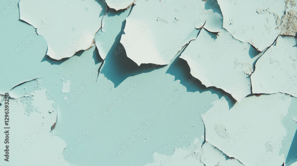 Poster peeling paint texture on faded surface for artistic design and background use