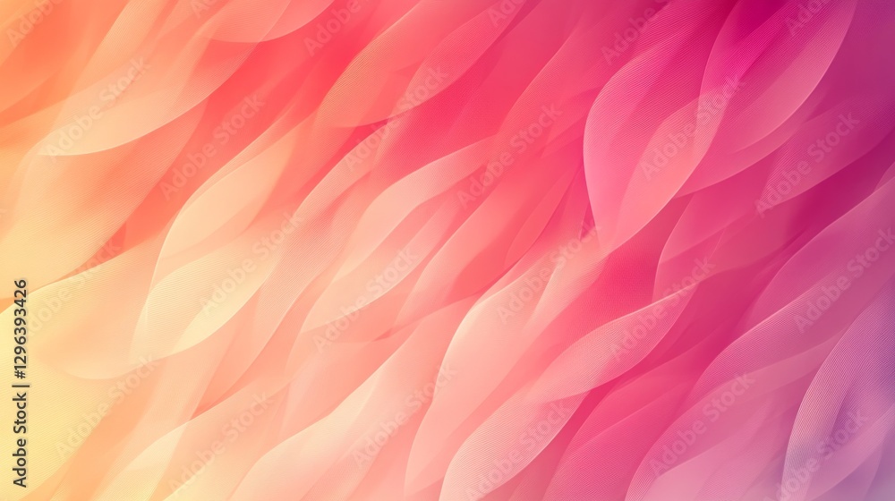 Aufkleber abstract image showing colorful overlapping soft wavy shapes