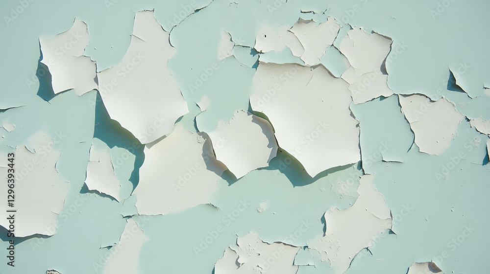 Poster aged wall with peeling paint texture for rustic design and artistic backgrounds