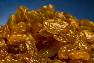 large golden raisins on a plate