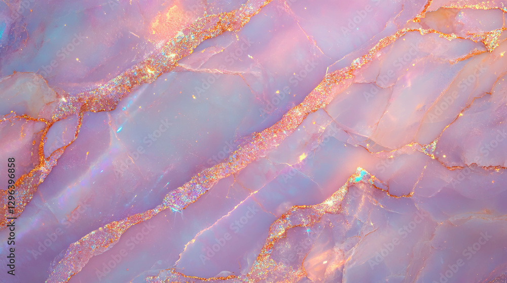 Poster iridescent quartzite background with mica texture and sparkling elements