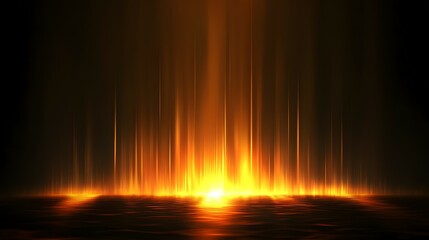 Naklejka premium Abstract glowing fire background with flame elements on a black background