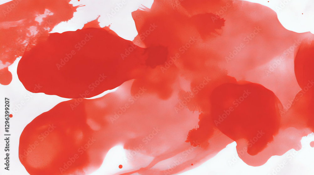Aufkleber abstract red ink blot background for creative design and art projects