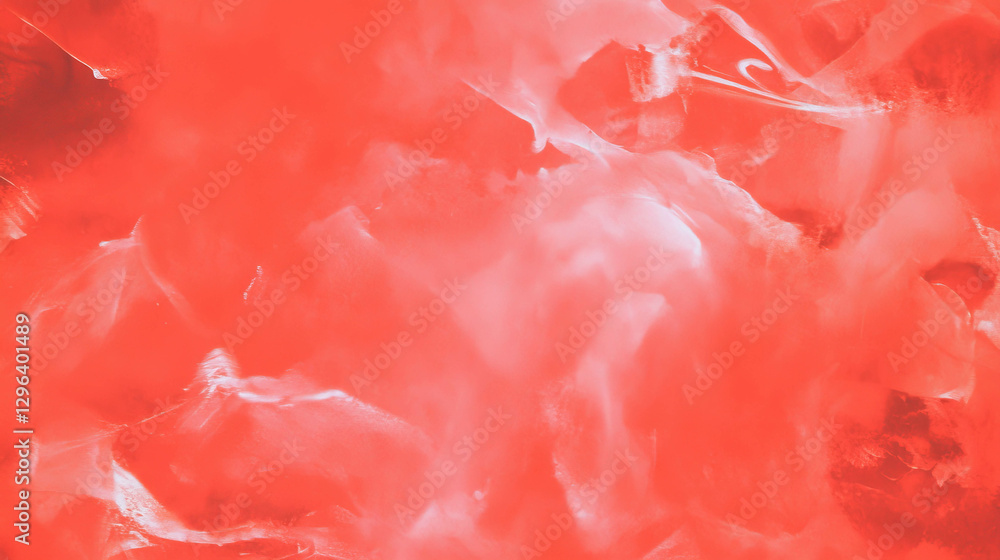 Poster abstract red ink blot background with wet paper texture for creative design