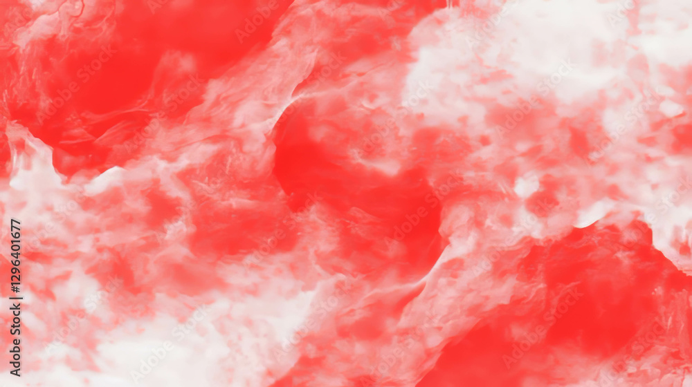 Poster abstract red ink blot background with white texture for creative design