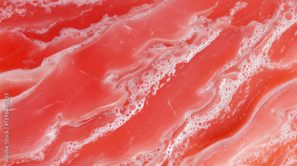 Poster red quartzite texture with iron oxide patterns - natural abstract design for creative use