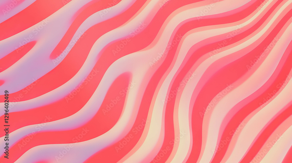 Poster Abstract wave pattern with soft blurred edges for modern design background