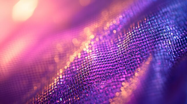 Abstract of the reflection on plastic wrap, with vibrant holographic colors and intricate patterns