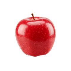 "Shiny Textured Apple on White Background"