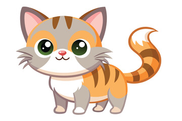 Fototapeta premium Cute Cat Vector Illustration