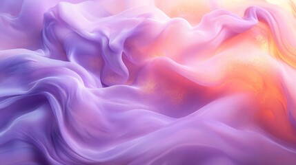 Obraz premium Softly colored fabric appears to billow with smooth flowing elegance