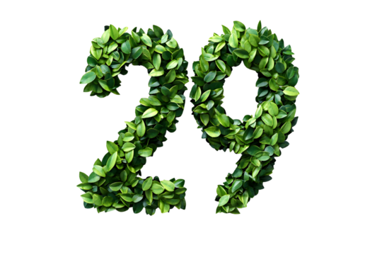 Leaves Form Number 29, Green, Transparent Background