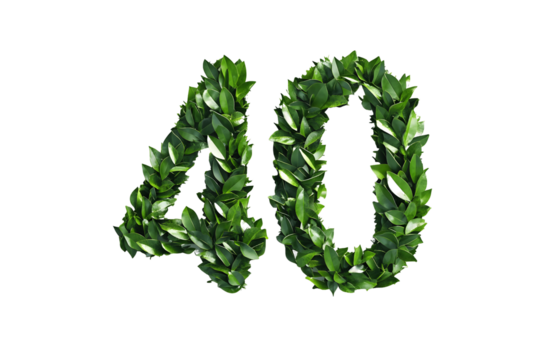 Green Leaves Form Number 40, Transparent Background
