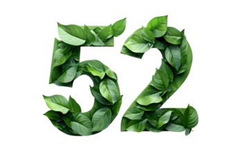 Leaves Form Number 52,  Transparent Background