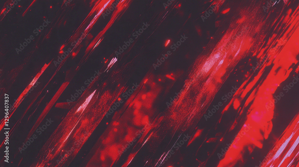 Poster dramatic red and black rusted metal texture with sharp edges for abstract design