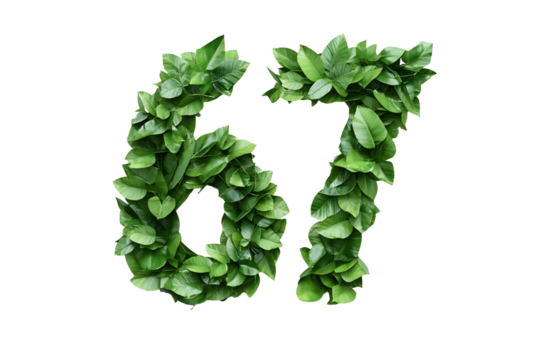 Leaves Form Number Sixty-Seven, Green, Transparent