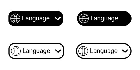 Language Selection Buttons Worldwide Language Select Option