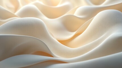 Obraz premium Abstract image of flowing fabric with soft textured surfaces