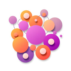 Abstract Network Connection &ndash; Digital Data Links and Molecular Structure Illustration &ndash; Futuristic Technology, Blockchain, and Communication Concept for AI, Science, and Innovation