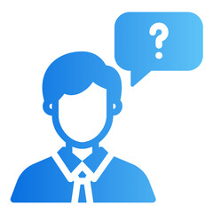 question Gradient icon