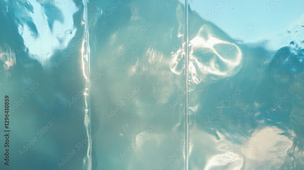 Aufkleber Smooth glass texture with soft reflections for elegant backdrop design