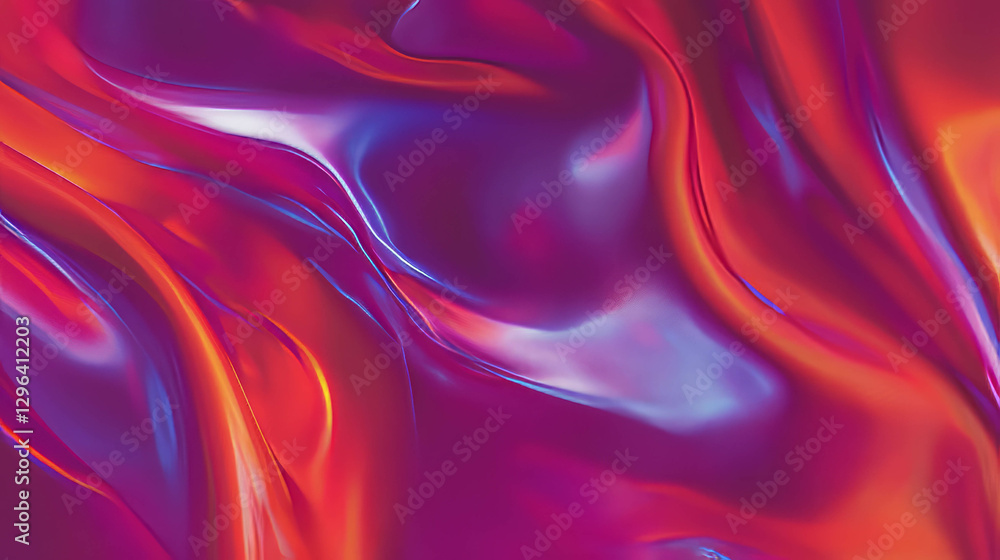Poster vibrant abstract background with smooth silk fabric texture for creative design