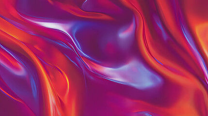Fototapeta premium Vibrant abstract background with smooth silk fabric texture for creative design