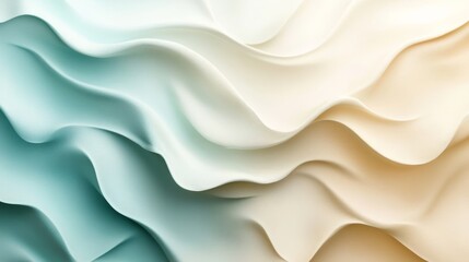Obraz premium Abstract image showing smooth flowing waves in varied color shades