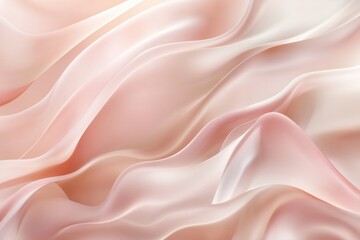 Fototapeta premium Soft pastel fabric layers create a gentle wave effect with delicate movements and textures in natural light. Generative AI