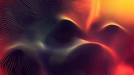 Abstract orange and dark red wave pattern background.