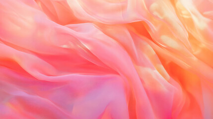 Fototapeta premium Gentle waves of soft flowing fabric in pastel colors for elegant background design