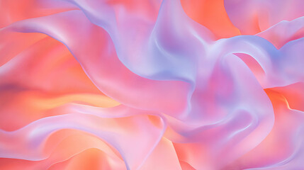 Obraz premium Soft flowing fabric texture in gentle pastel tones for elegant design