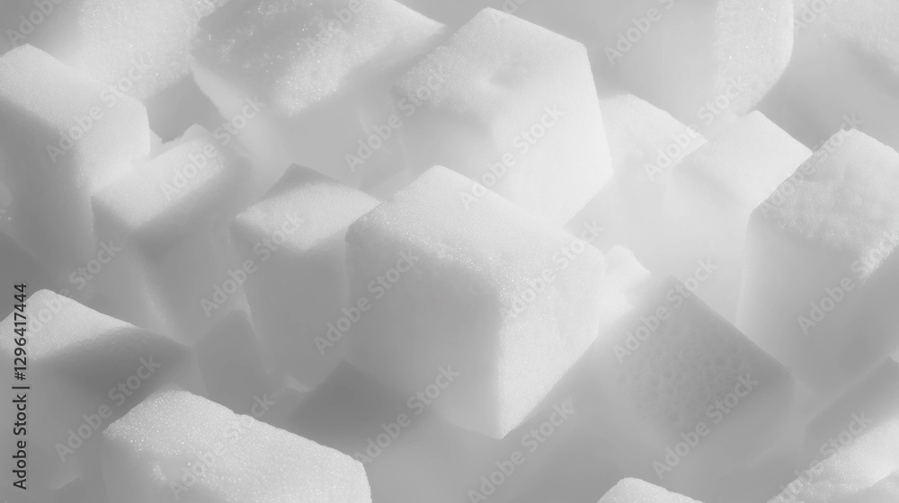 Poster Abstract soft foam block texture with gentle lighting for design background
