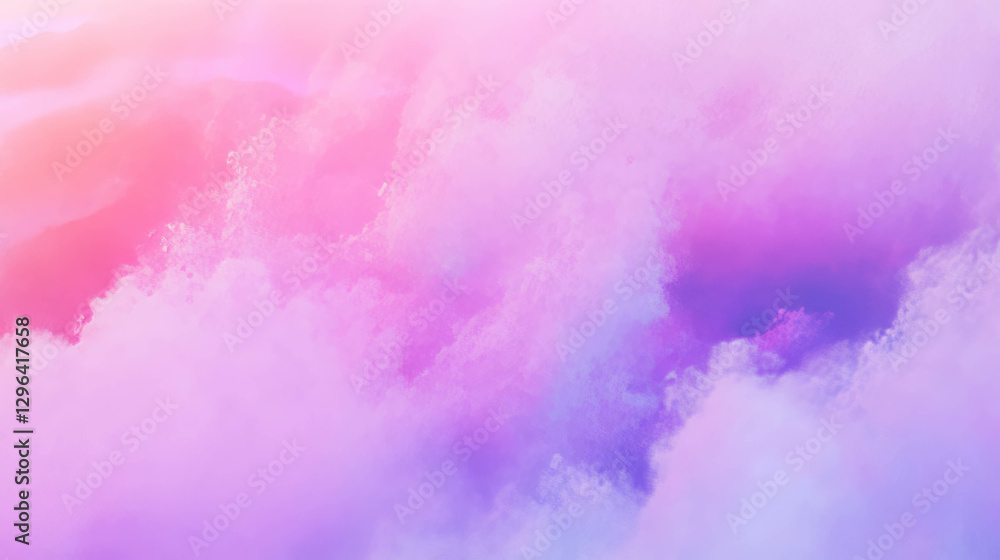 Poster ethereal soft fog background with hazy texture in pastel pink and purple